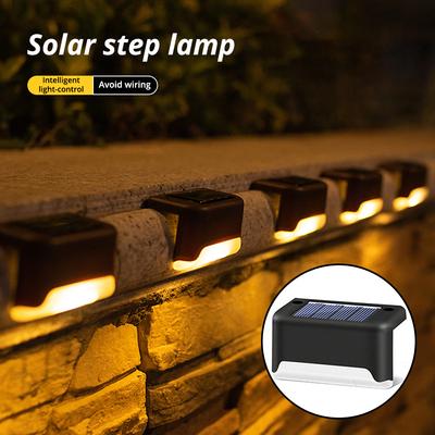 8Pcs Solar LED Treppen Wand Lampe Im Freien Für IP65 Wasserdichte Hof Hof Terrasse Schritte Zaun Garten Pathway Beleuchtung Nacht Licht