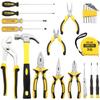 DOWELL 24 Pieces Homeowner Tool Set, Home Repair Hand Tool Kit with Portable Tool Bag