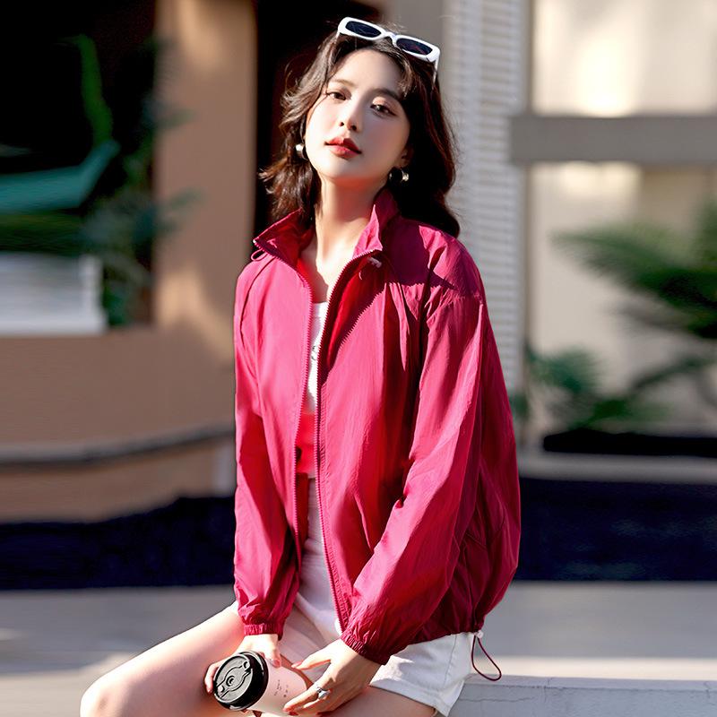 

Женская модная легкая летняя куртка-солнцезащитный крем - Дышащая, Тонкая, Большого размера, Свободного кроя, Повседневная, Для защиты от солнца на открытом воздухе (Новый стиль 2025 г.) L