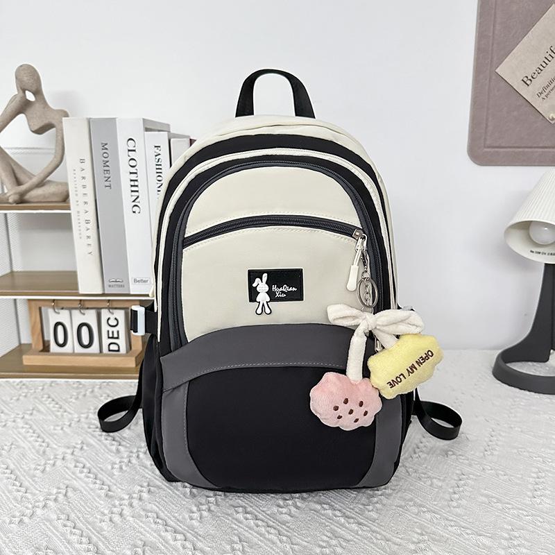 College Junior High School Students Schoolbag Japanese Primary Schoolcolors Large-capacity Backpack Cute Lightweight Burden Reduction Durable Backpack