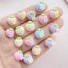 30Pcs Cute Mini Cartoon Strawberry Nail Art Resin Designer Charms DIY Craft For Nail 3D Decorations Jewelry