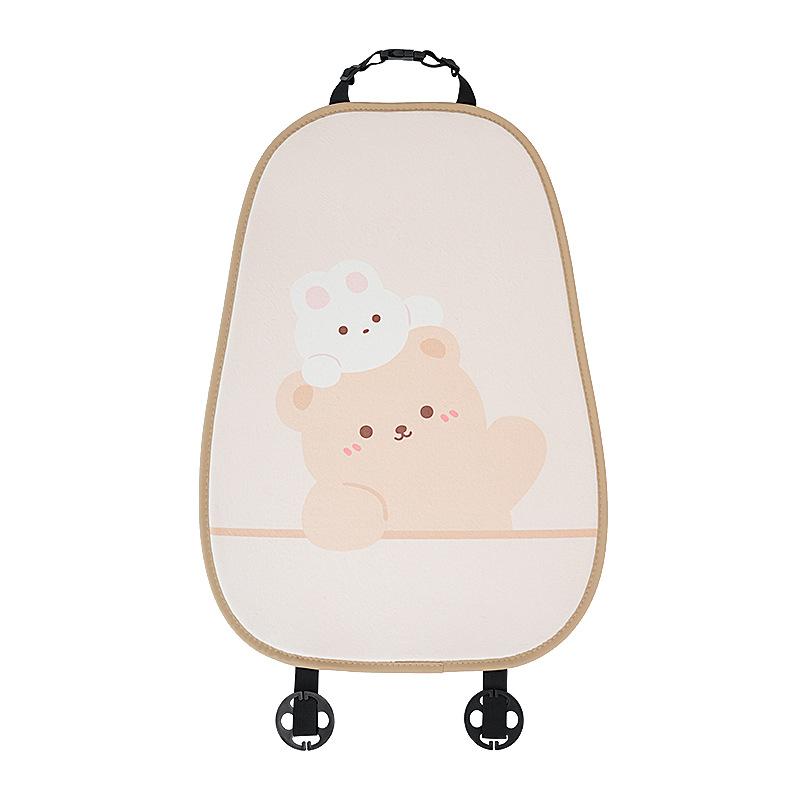 Fashionable Light Luxury Cartoon Bear Plush Waist Support Car Waist Back Neck Pillow Car Cushion Back Cute Car Accessories