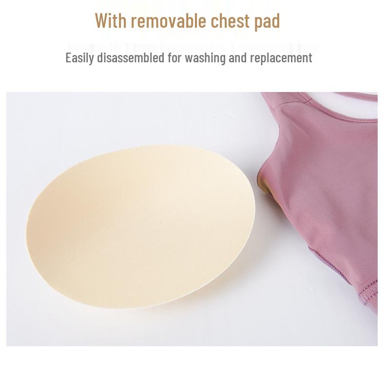 Women's Summer Yoga Top with Chest Pads - Lotus Leaf Short Sleeve for Fitness & Training