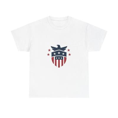Patriotic Tee, Unisex Cotton Shirt, USA Flag, 4th of July, Casual Wear Summer