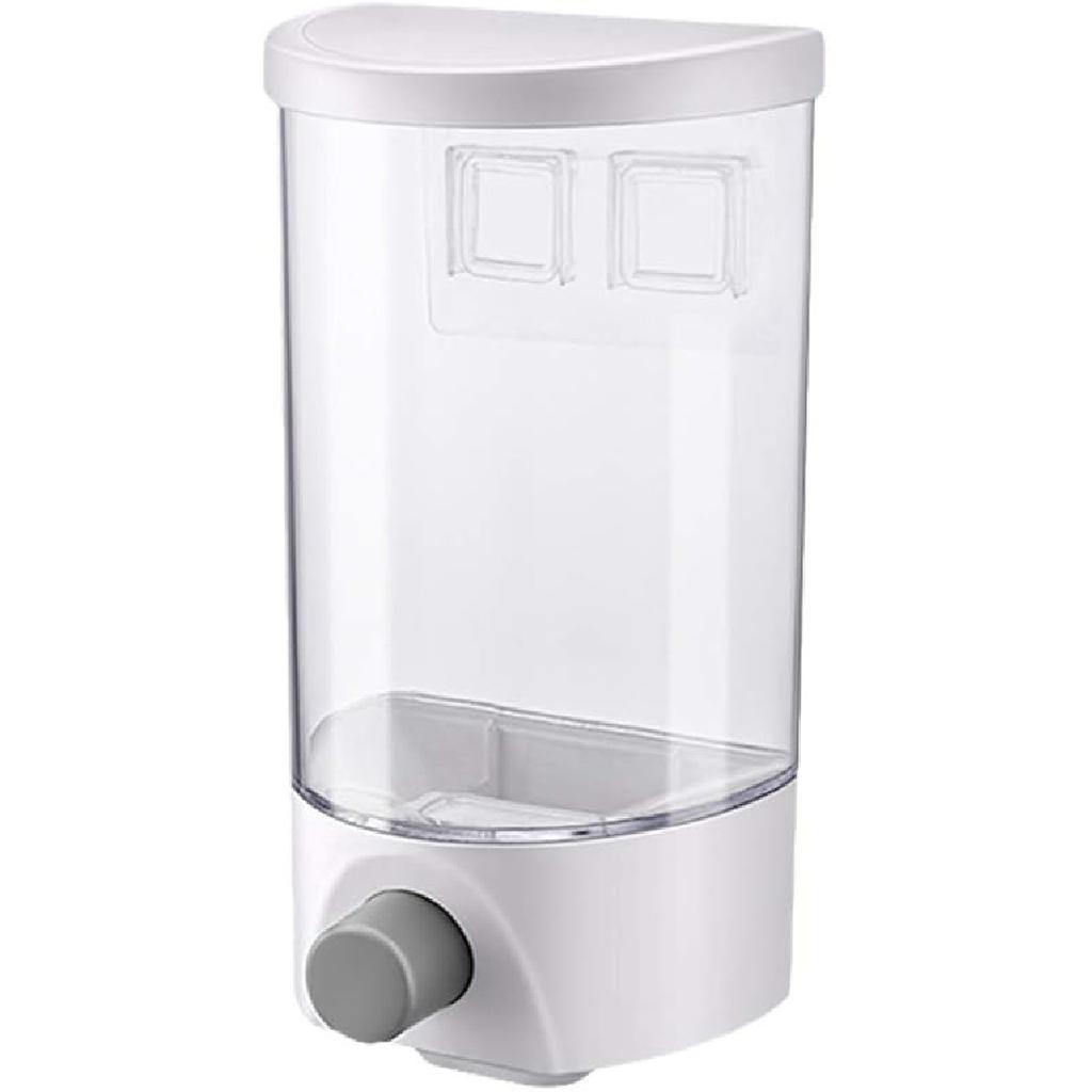 Kichvoe Rice Dispenser Wall Mount Dry Food Dispenser Grain Storage Container Cereal Dispenser Rice Bucket Rice Storage Tank Grain Canister Food