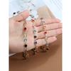 Fashion Colorful Crystal Chain Necklace for Women Simple Silver Color Long Y-shaped Clavicle Chain Necklace Party Jewelry Gifts
