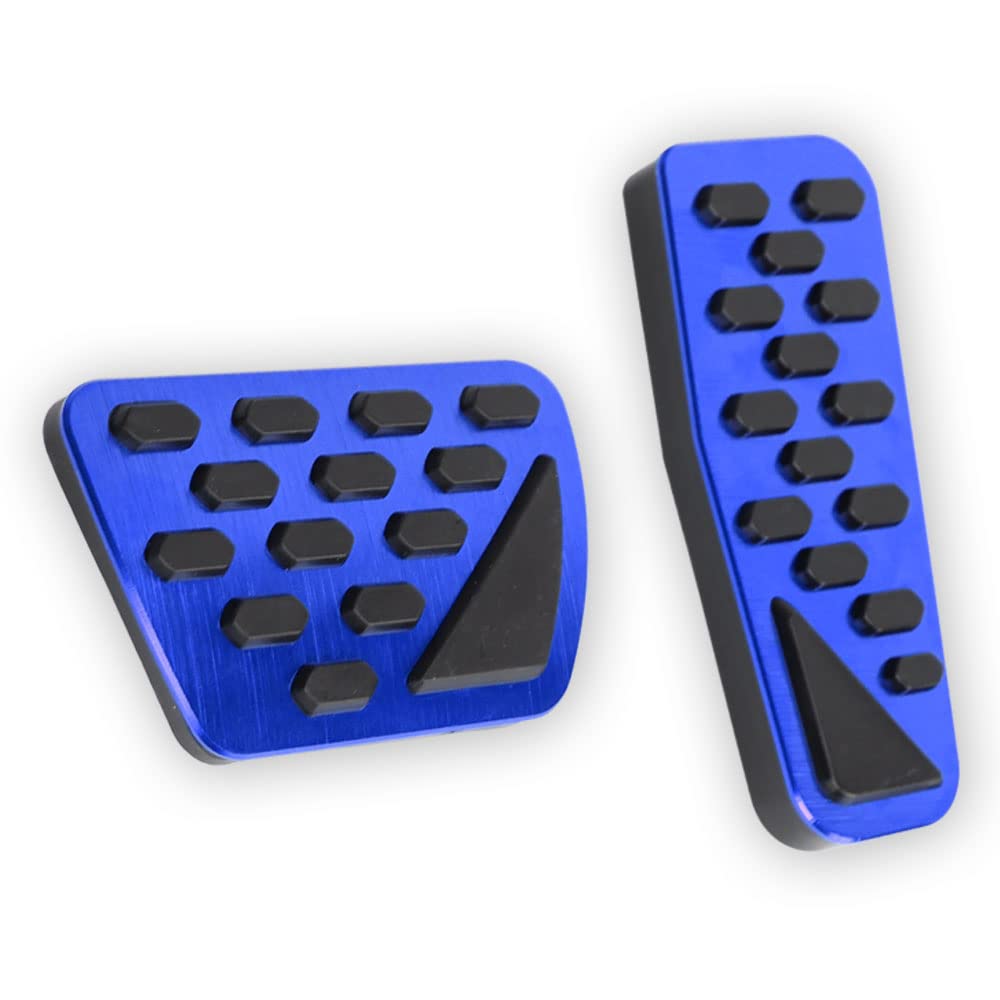 

LEXLEYS Jeep Wrangler Unlimited JL JLU Gladiator Aluminum Pedal Axle Brake Cover Tool-Free Non-Slip Rubber Custom Dress Up Parts (Blue) синий