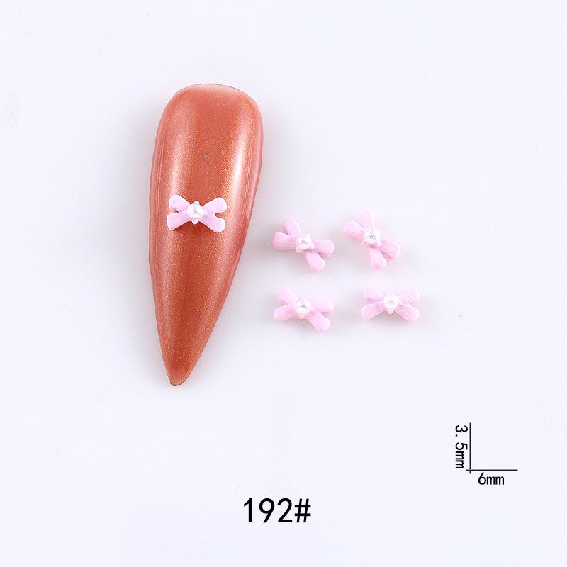 New Cute Bow Heart Nail Art: Frosted Matte Blue & Pink