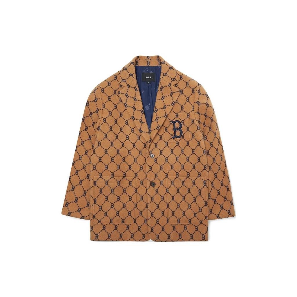 New MLB Business Suits Unisex Khaki 3AJKM0124-43BGD