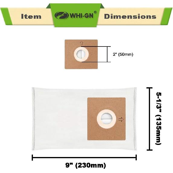 15 Pack HEPA Filter Replacement for Atrix Vacuum Bags AHLR-2, Compatible with Atrix AHSC-1 Lil' Red Vacuum Cleaner