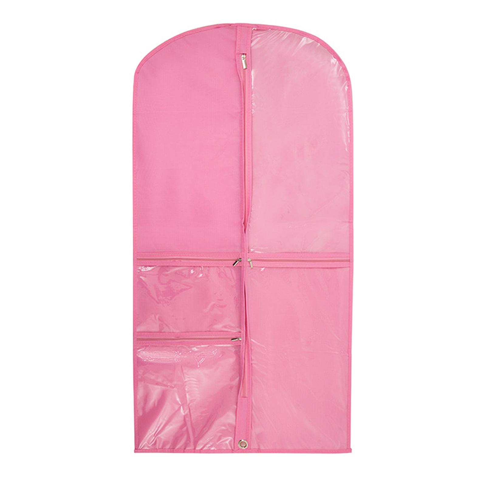 Детская сумка для одежды с 5 карманами складной чехол для танцевального костюма для соревнований практичный чехол для подвешивания одежды розовый 1097₽