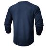 Men's Autumn/Winter Waffle Knit Round Neck Raglan Henley Long Sleeve Base Layer T-shirt