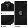 Lilang Men's Double-breasted Wool Blend Overcoat