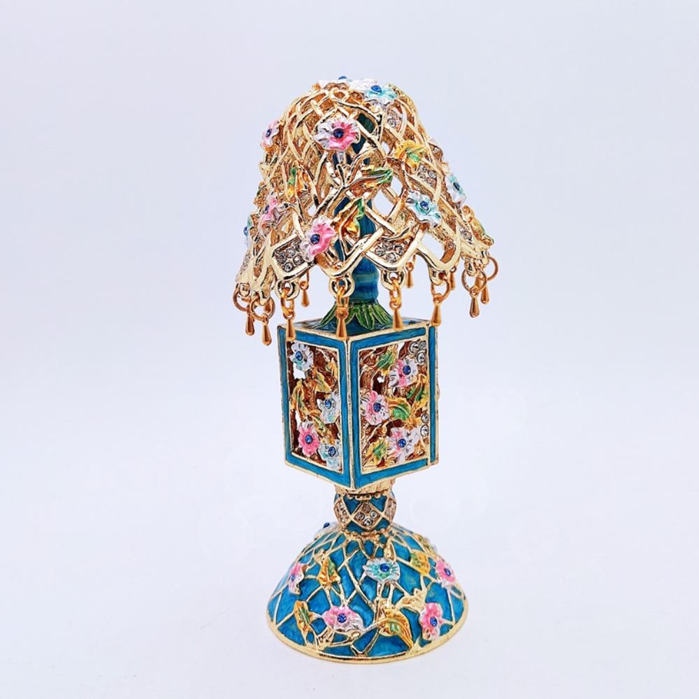 

Емаль квадратна бахрома настільна лампа подарункова коробка орнамент скринька для коштовностей подрузі подрузі подарунок на день народження небо синє кольору