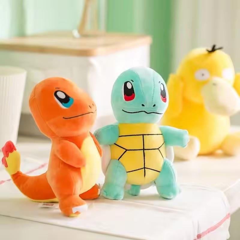 20Cm Pokemon Plush Doll Pikachu Stuffed Toys For Children Charmander Squirtle Bulbasaur Jigglypuff Eevee Snorlax Lapras Kids~