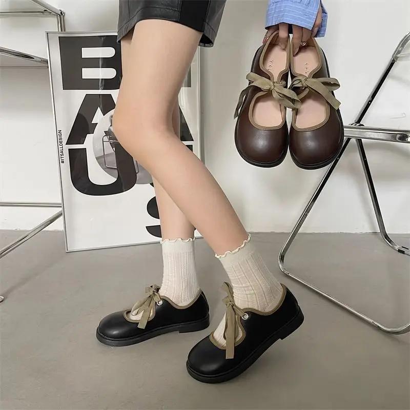 Low Heel Elegant Women's Shoes Square Heels Lastest Ladies Pumps Stylish Chic Point Social Hot Trendy On Promotion Slip