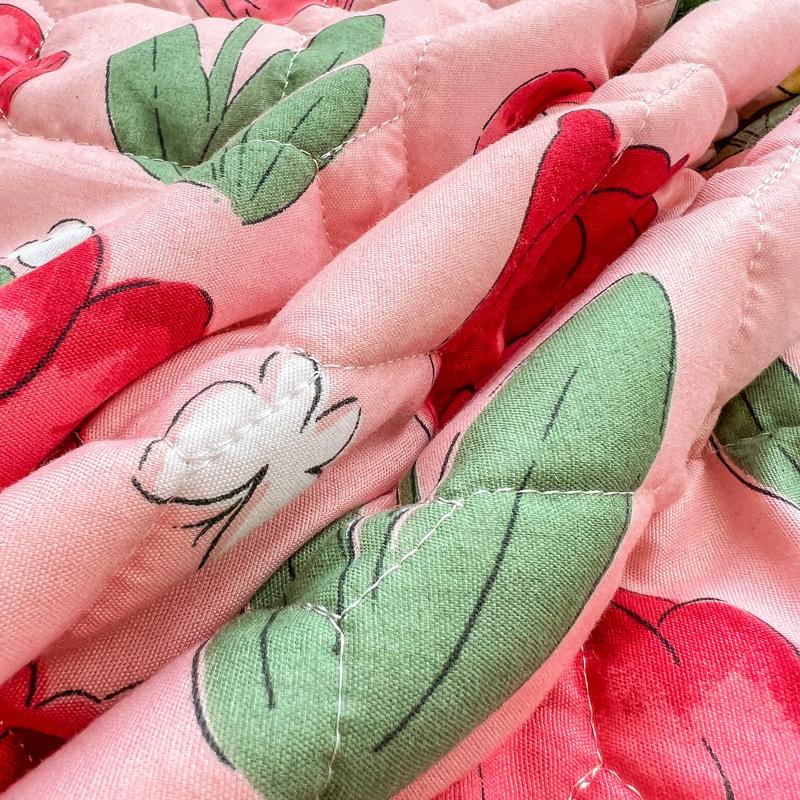 Copriletto Bonenjoy Stile Floreale Copriletto Morbida Biancheria da Letto Adulti Bambini Lenzuolo con Elastico fundas de colchón(Nessuna federa)