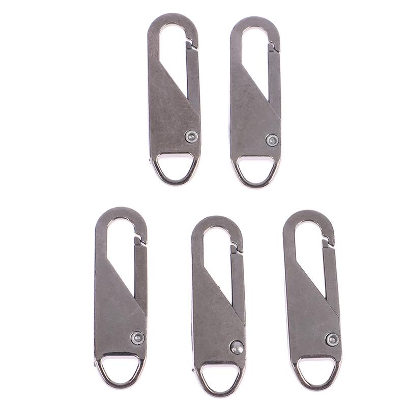 5 Pack Universal Zipper Puller Removable Metal Zipper Slider Repair Kit