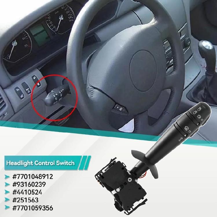 Headlight Turn Signal Light Switch Steering Column Indicator Light Stalk Switch 7701048912 93160239 4410524 251563