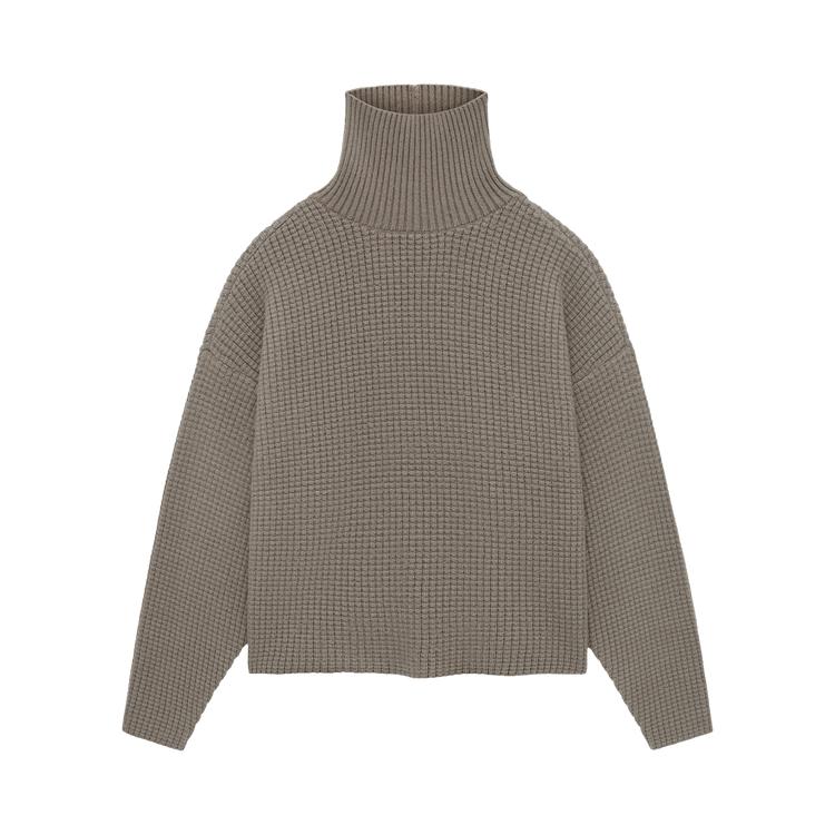 

Fear of God Мужские топы Essentials Heavy Waffle Turtleneck Heather Grey 192HO246191F M