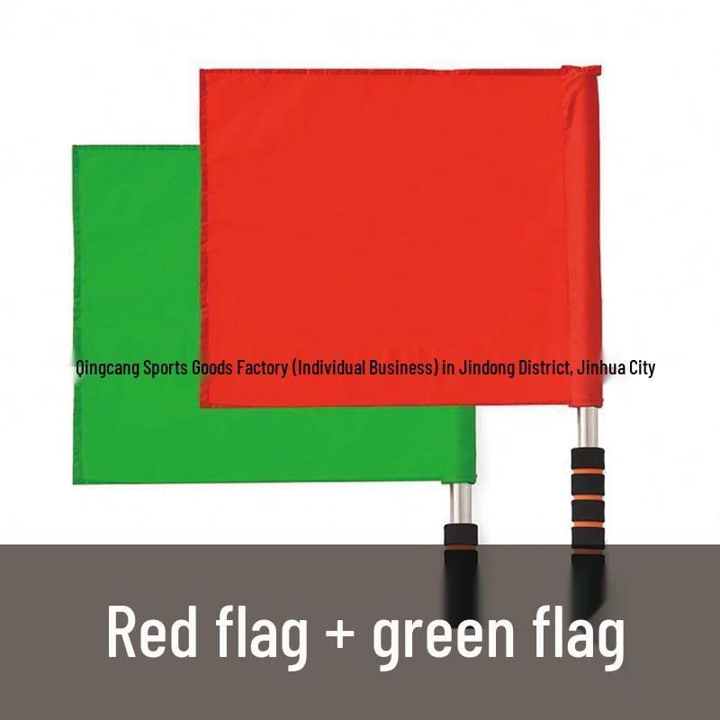Schiedsrichter-Signalflaggen: Start, Seitenlinie, Hand, Befehl, Logo