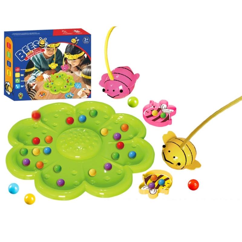 

Educational Magnetic Bees Beads Fishing Toy For Children With Color Recognition And Compact Storage