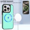 For iPhone 15 Pro Magnetic Case TPU + PU Leather Phone Back Cover with Detachable Card Holder