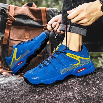 Pánské outdoorové turistické boty Protiskluzové Nízké sportovní boty Pánské Šněrovací Pohodlné Měkké Prodyšné Neformální vycházkové boty Pánské