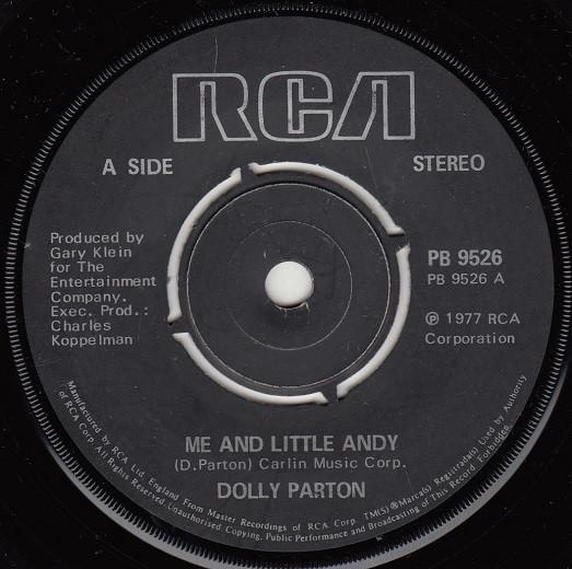 

7inch Record DOLLY PARTON - Me And Little Andy PB9526 RCA 1980 UK Rock Used