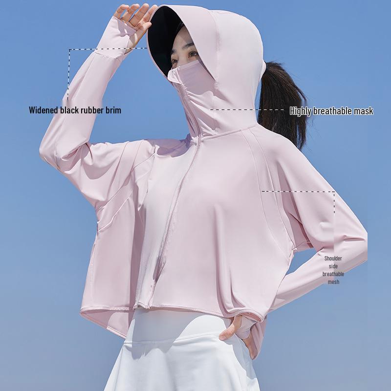 

Виниловый козырек Ледяной шелк Женская Летняя куртка с защитой от УФ-лучей UPF50+ One size (Recommended 40-75 kg)