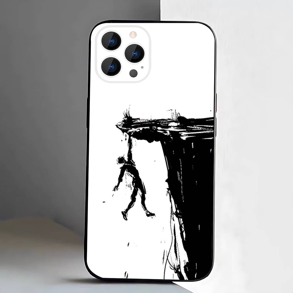 Climbing Phone Case Silicone Soft For IPhone 17,16,15,14,13,12,11,Pro,Max,Plus,E,Air,Mini Black
