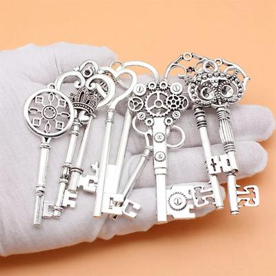 Schlüsselschloss Gemischtes Modell Set Charms Erkenntnisse Liefert Zubehör Für Schmuck