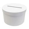 Ballot Box - Round - White - 24.5x24.5x15cm - Birthday - Wedding - Customizable