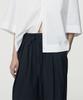 UMARMUNG Lightweight Cotton Oval Silhouette Pants_Navy