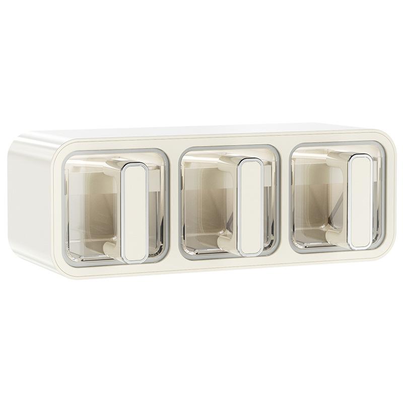 Nástěnná krabička na koření kuchyňská sůl MSG Nástěnná krabička na koření pro domácnost Sada závěsných nádob na koření