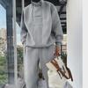Men's Trendy Large Size Double Zipper Casual Sports Sweater Suit - Spring/Autumn