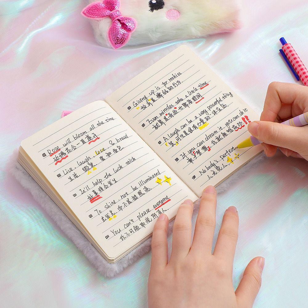 Cat Shaped Tie-dyed A6 Stationery Students Gift Notebook Hand Account Book Diary Book Pocket Book