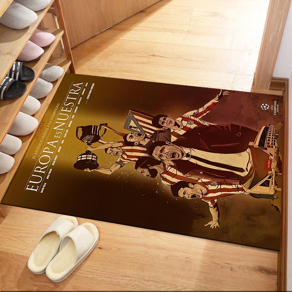 Atletico Madrid Carpet Suitable For Foyer Decorate Room Dormitory Game Room Antislip Rug Anime Office Decor Perfect Gift For Womenmen