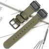 18mm Nylon-Uhrenarmband für Casio W800H Herren Canvas Sport Schwarz Grün Armband SGW300 F91W F105/108/A158/168 AE1200WH AE1300 Gürtel