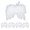 5 Pieces Angel Wing Feather Hanging Wing, Christmas Decorations for Holiday, Party