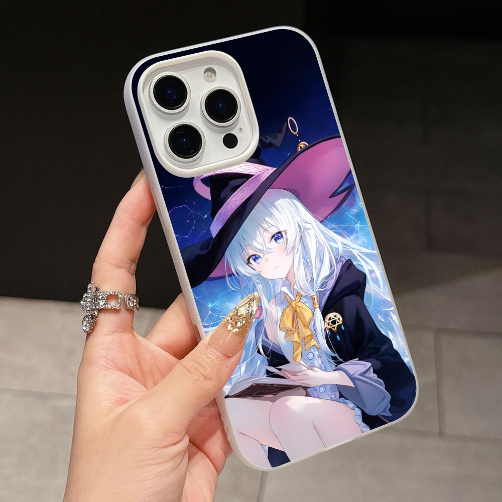 Wandering Witch Elaina Jelly Double layer White Mobile Phone Case for iPhone 17 16 15 14 13 12 11 Air Pro Max Plus Protective