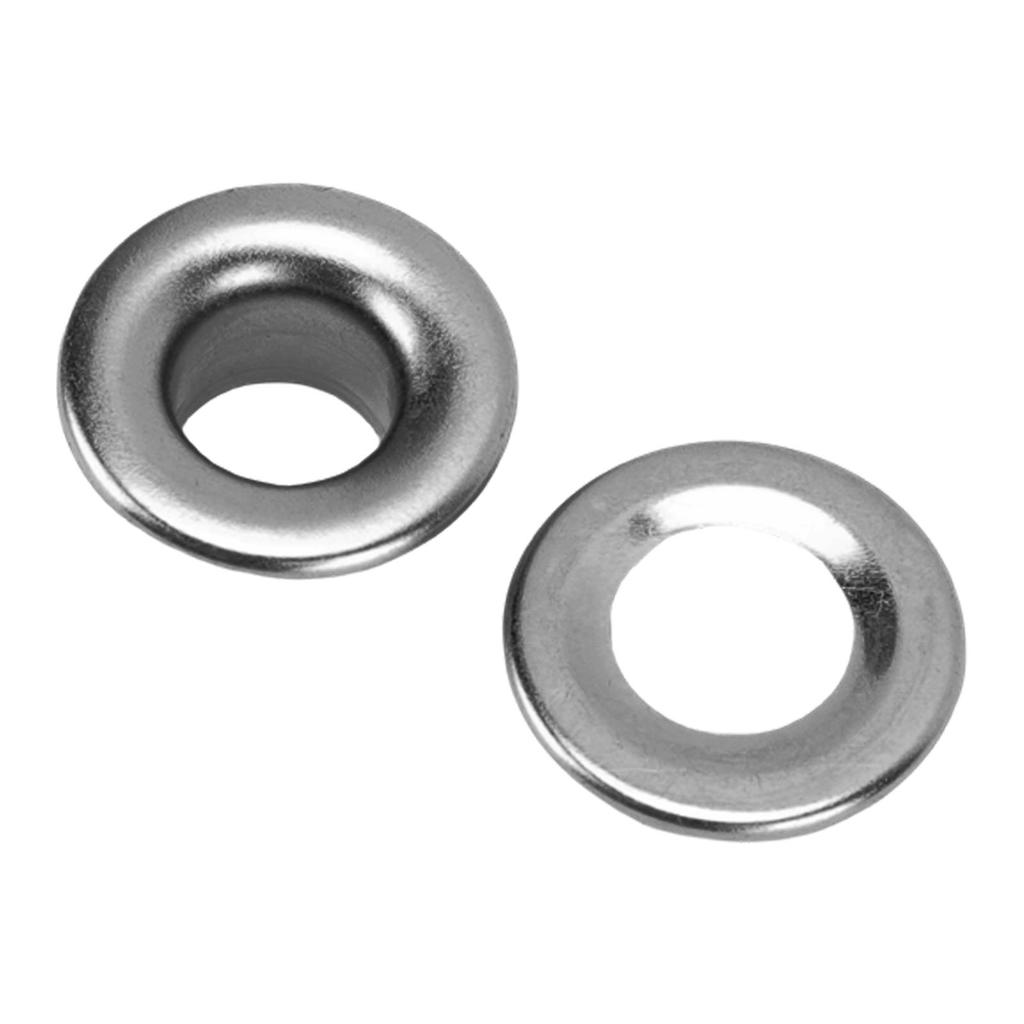 100 Stück Ösen-Unterlegscheiben-Set Metall 8mm Verzahnte Ösen mit Unterlegscheiben für Stoff Leder Kleidung Schuhe Hüte Fenster Vorhänge