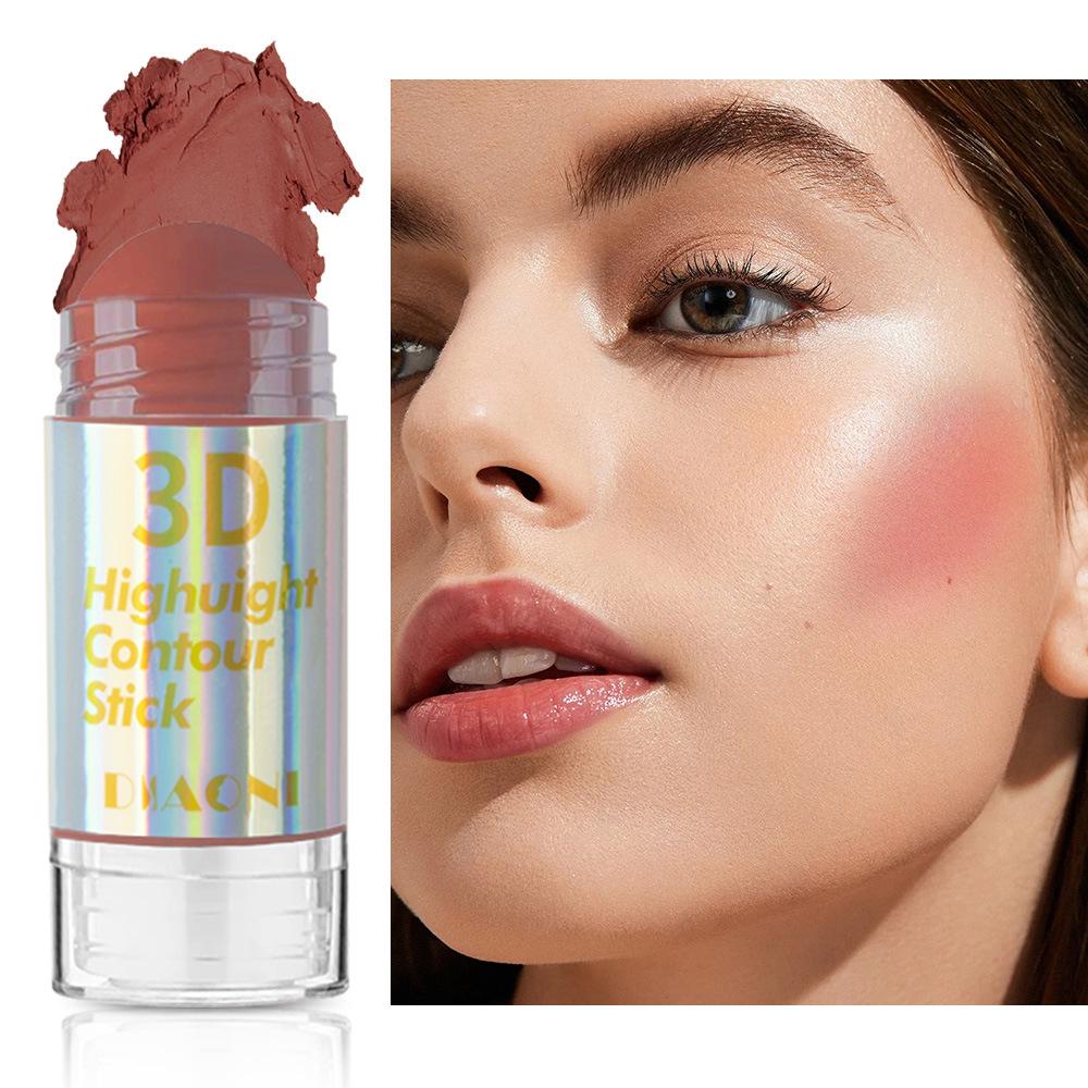 

Международный сияющий хайлайтер-стик с высоким глянцем: Перламутровый крем для естественного 3D хайлайтинга лица и тела