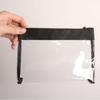 PVC Transparent Crossbody Bag – Large Capacity Outdoor Travel Shoulder Bag, Makeup Organizer with PU Patchwork.