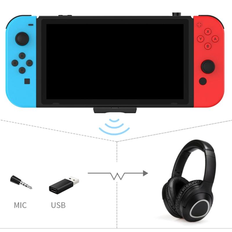 Drahtloser Sender FM-Empfänger Typ-C Bluetooth-kompatibel 5.0 Adapter Dongle Konverter für PC TV h