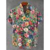 2026 Men's Shirt Hawaii Beach Holiday Flower Pattern Summer Casual Men's Top Breathable New Style