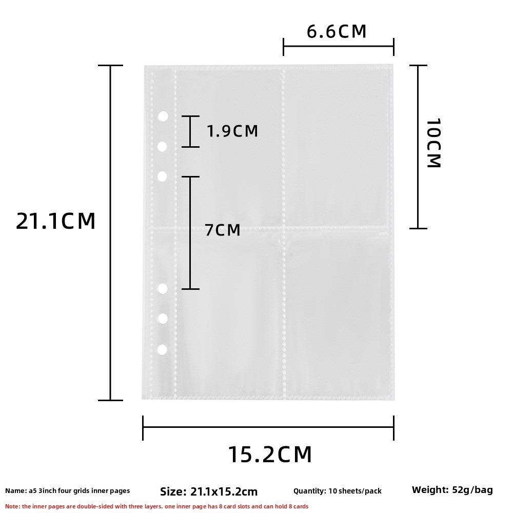 

Plush Photo Card Holder Photo Storage Kpop Idol Photo Cards Collect New Photo Album 4grid page-10Pcs