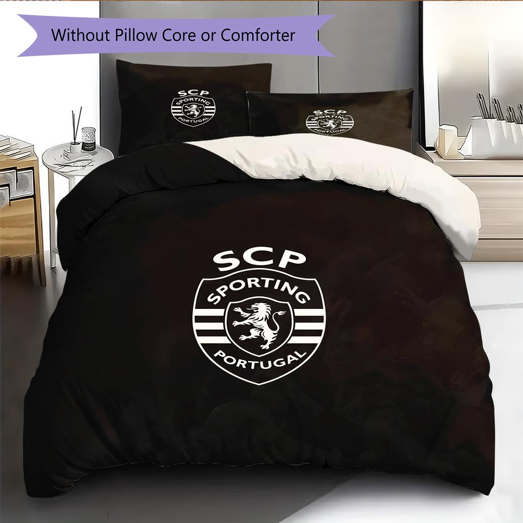 Sporting CP Pattern Bedding Quilt Set Home Decoration Gift (1 * duvet cover + 2 * pillowcase without core)