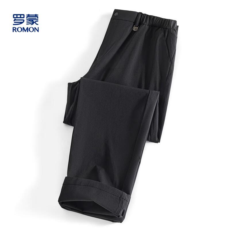 ROMON Men's Sun Protection Cooling Non-Iron Casual Long Pants