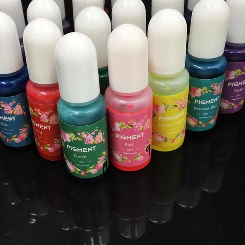5ml Colorante Altamente Concentrado Pintura para Manualidades Artísticas Pigmento de Cristal Epoxy Tinte para Resina UV Tinta de Difusión Tinta de Alcohol Líquido